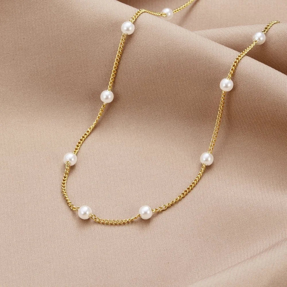 Ivyshape | Timeless 18K Gold Plated, Simulated Pearl Perfect for Festive Occasions