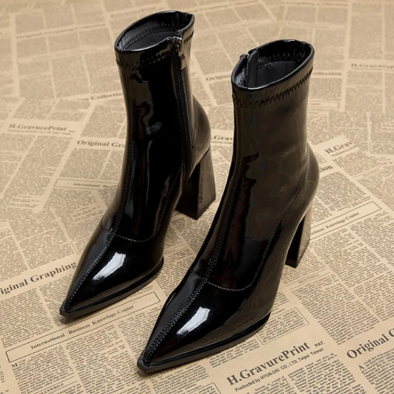 Ivyshape | Women's Ankle Boots with High Heels