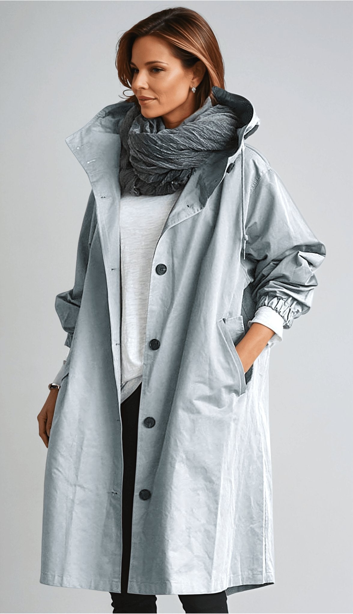 Ivyshape | Parka Trench Coat