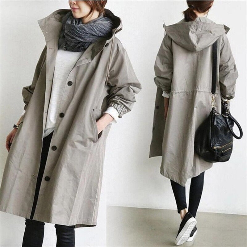 Ivyshape | Parka Trench Coat