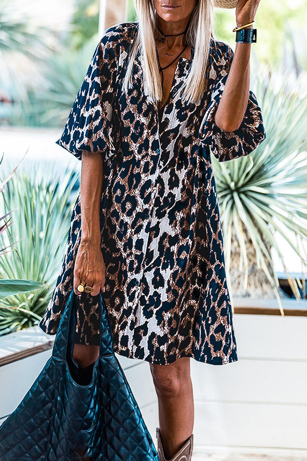 Ivyshape | Leopard Print Summer Dress