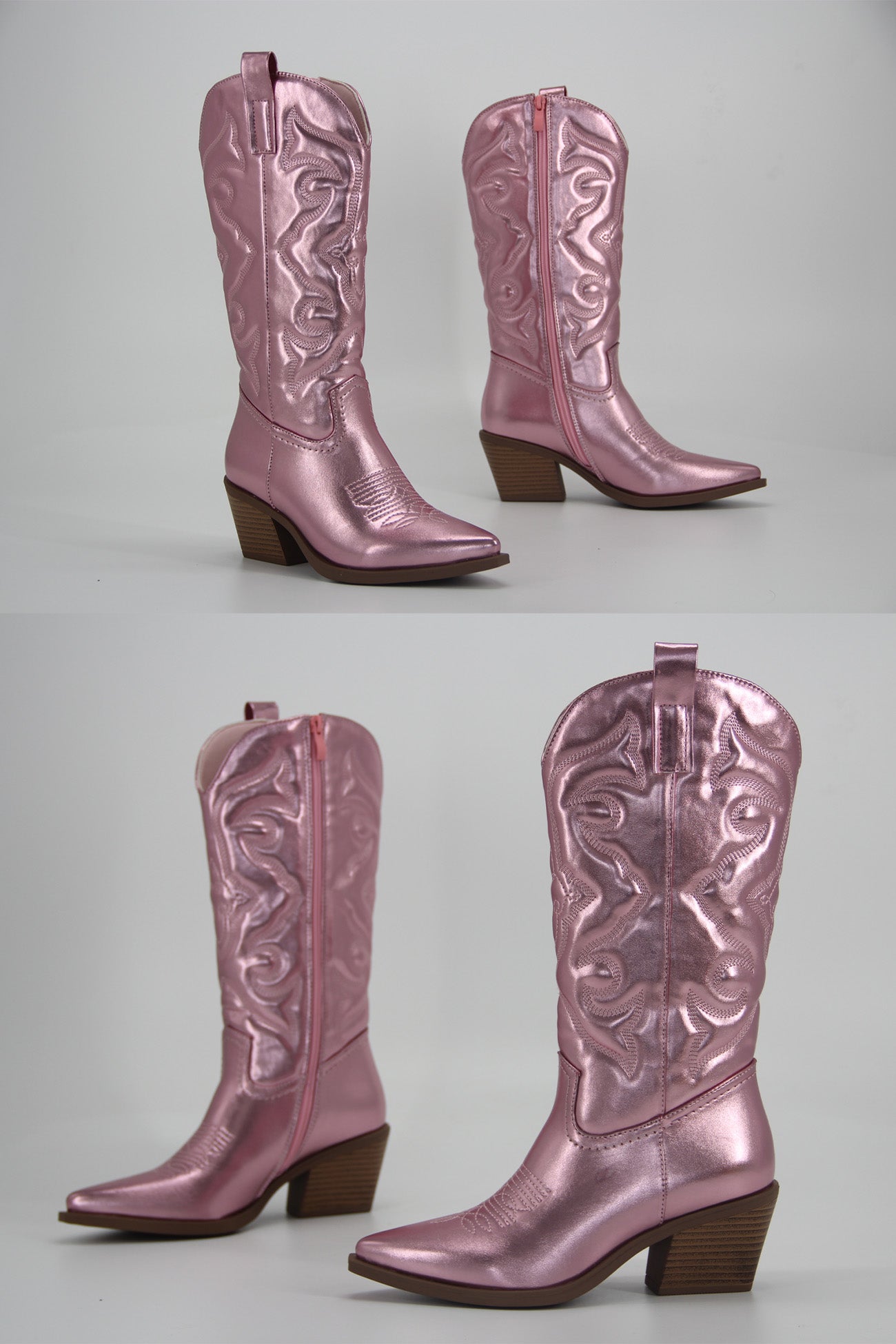 Square Toe Knee High Cowboy Boots