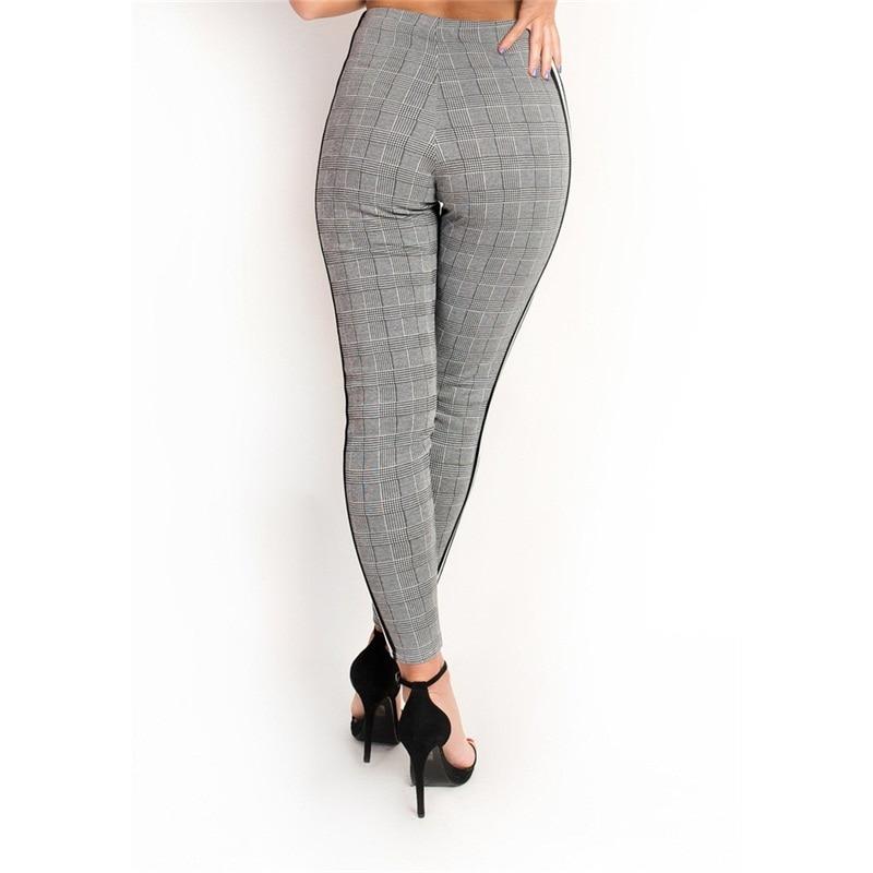 Ivyshape | Pants with Elastic Side Stripe