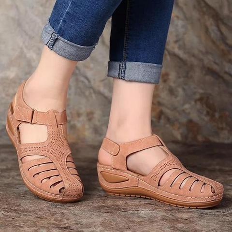 Ivyshape | Fit Breathable Orthopedic Sandals With Low Heel And Correction Function