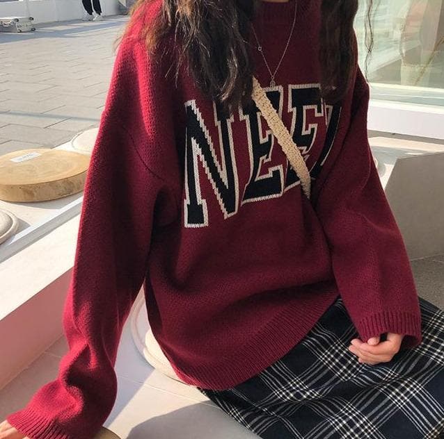 "NEET" Knitted Sweater