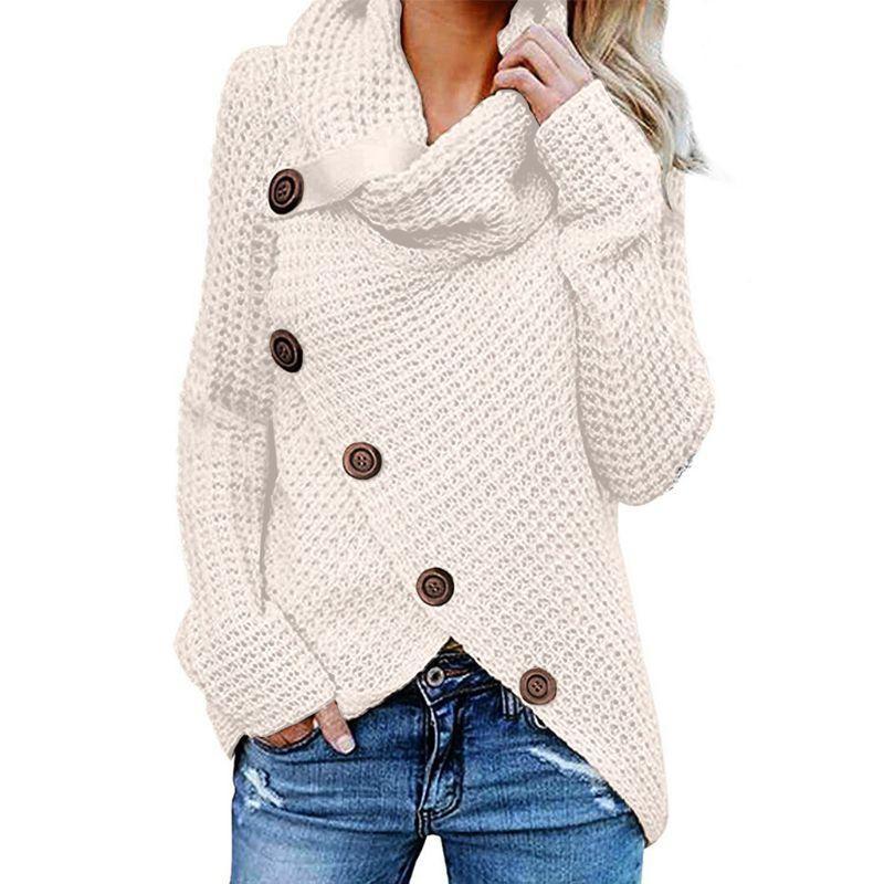 Ivyshape | Winter Coat with Buttons for Women