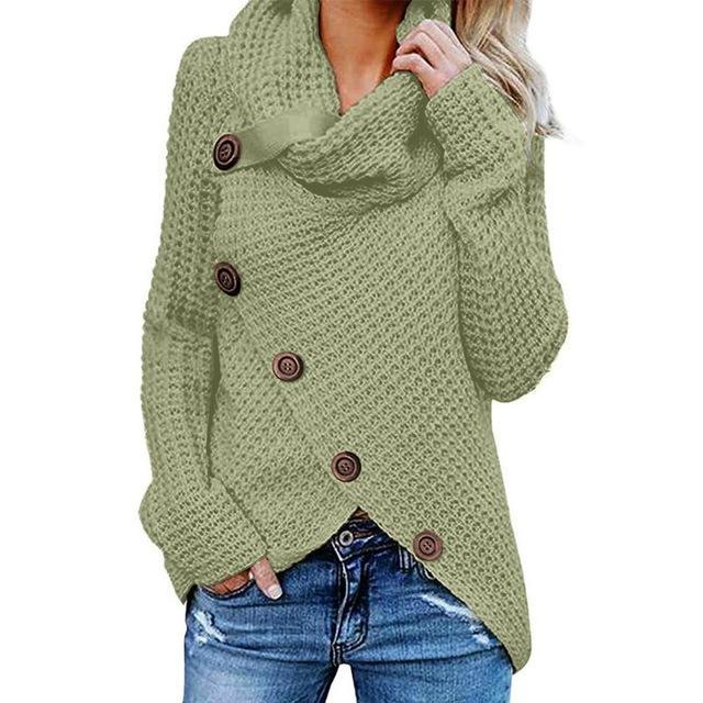 Ivyshape | Winter Coat with Buttons for Women