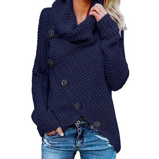 Ivyshape | Winter Coat with Buttons for Women