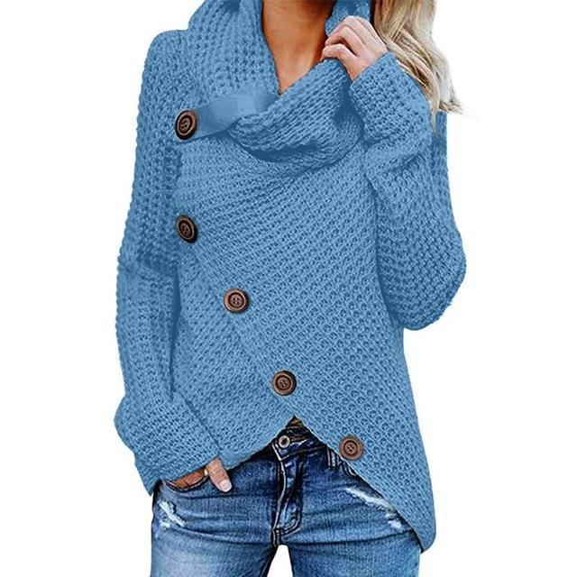 Ivyshape | Winter Coat with Buttons for Women