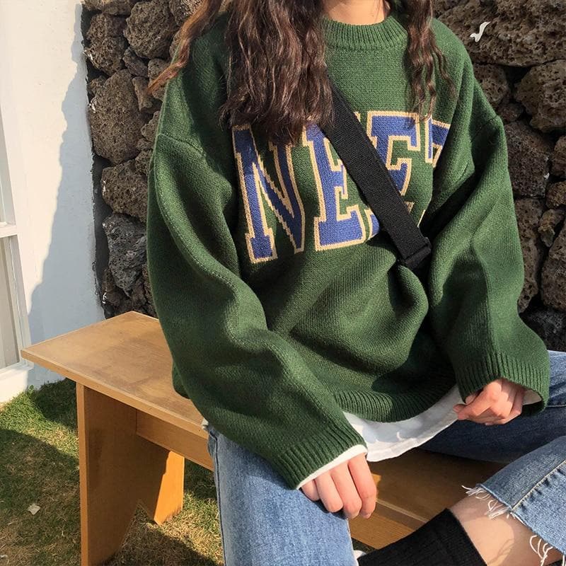 "NEET" Knitted Sweater