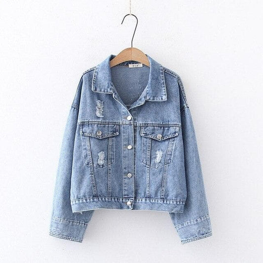 Denim Jacket with Lettering