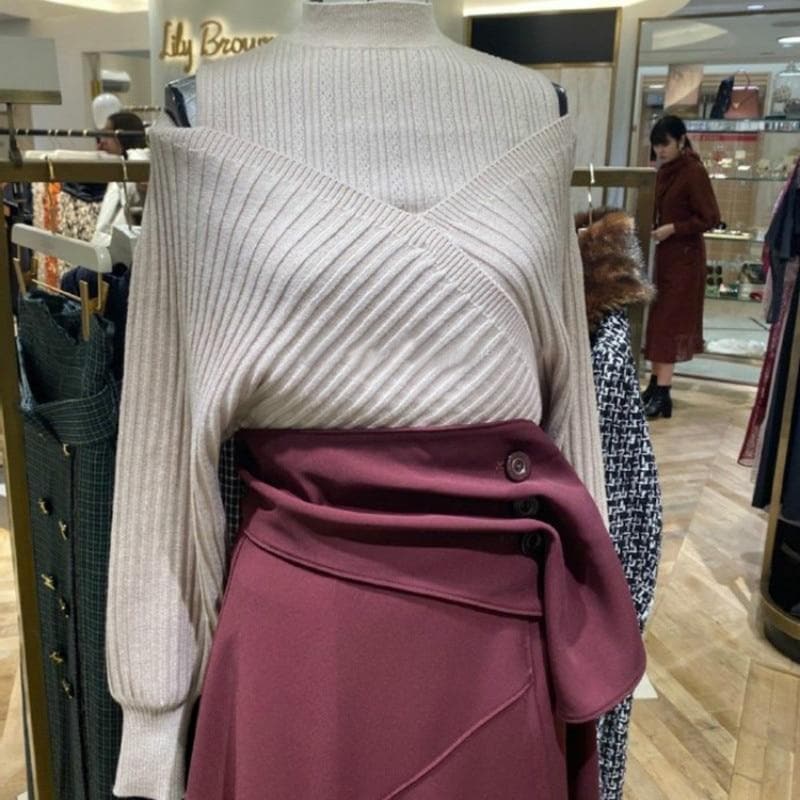 Cold-Shoulder Turtleneck Sweater