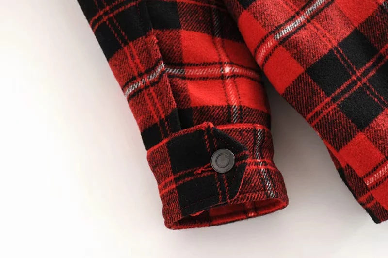 Loose-Fitting Flannel Shirt With Pockets