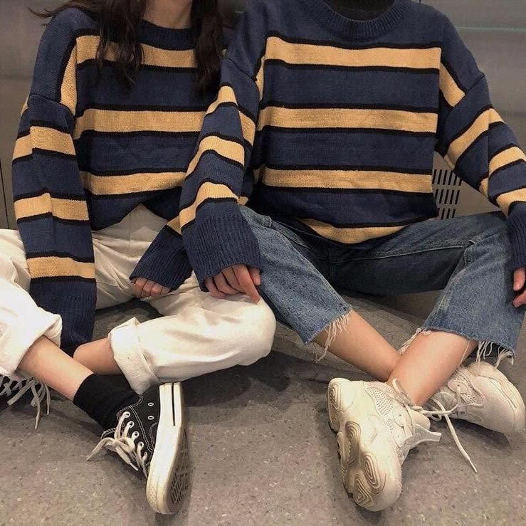 Longsleeved Sweater With Stripes