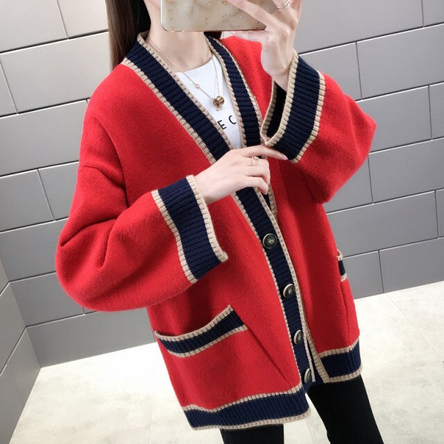 Knit Cardigan With Big Pockets