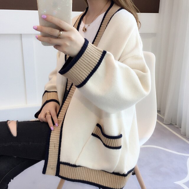 Knit Cardigan With Big Pockets