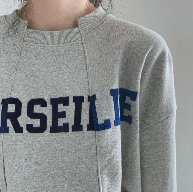 "MARSEILLE" Sweater With Unique Collar