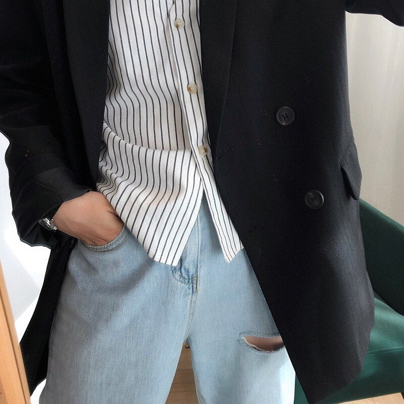 Double-Breasted Blazer Jacket