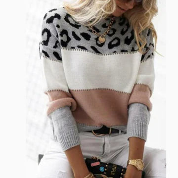 Ivyshape | Lively Leopard Sweater