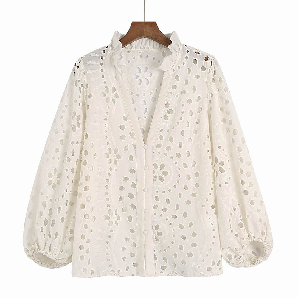 Ivyshape | Women's Blouse with Cutouts