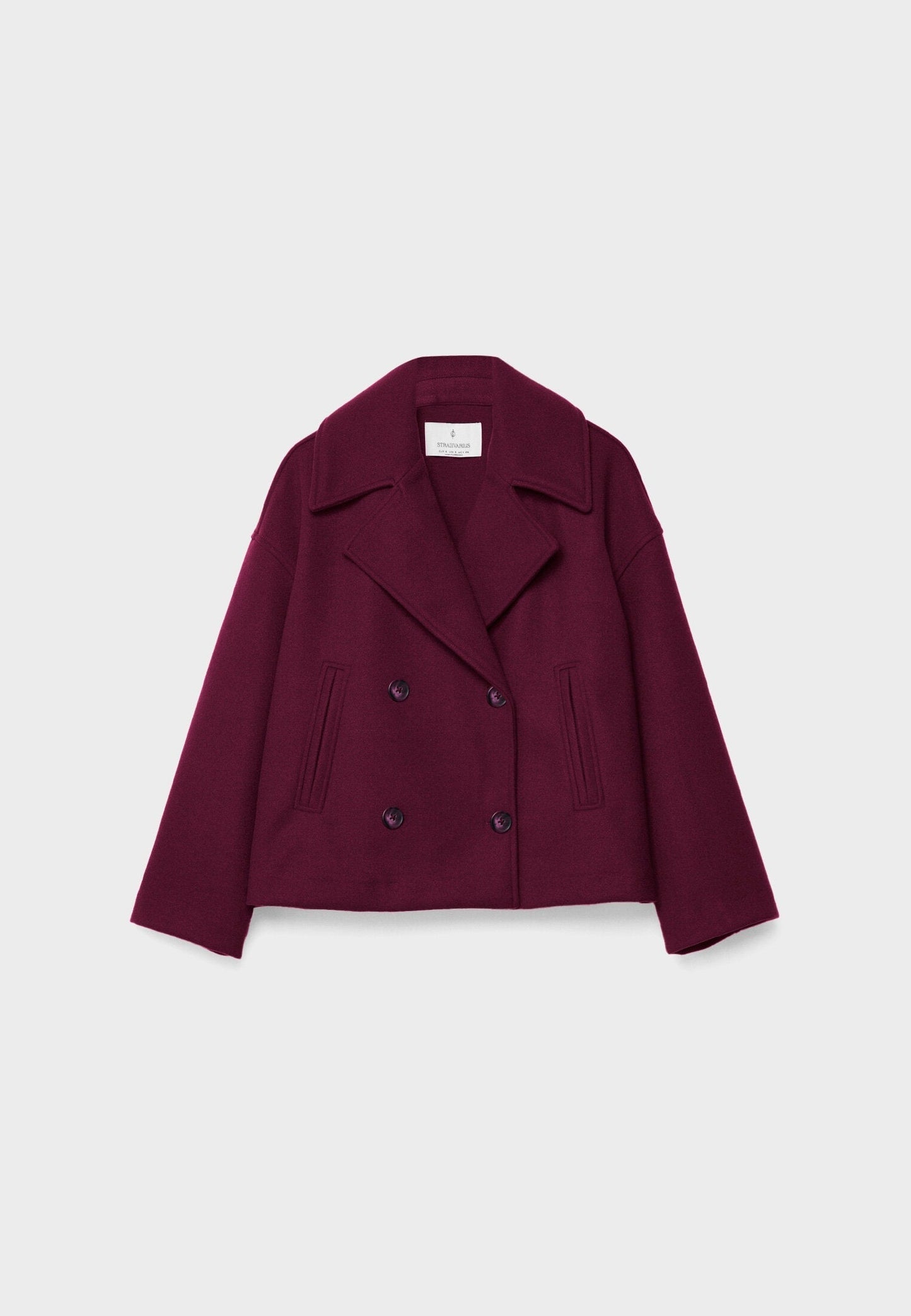 Ivyshape | Short Double-Breasted Coat