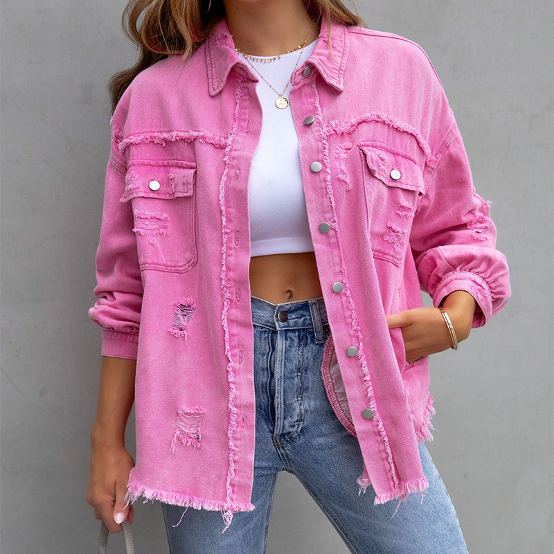 Ivyshape | Classic Denim Jacket