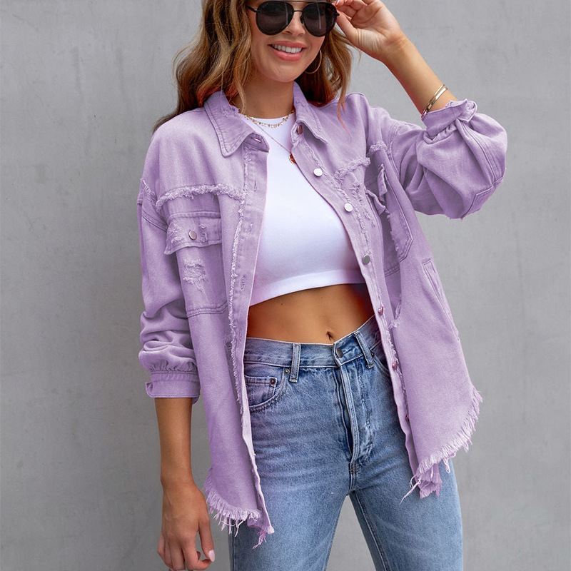 Ivyshape | Classic Denim Jacket