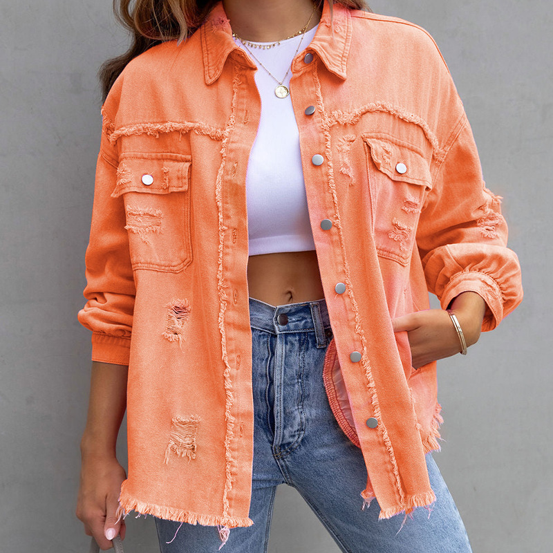 Ivyshape | Classic Denim Jacket