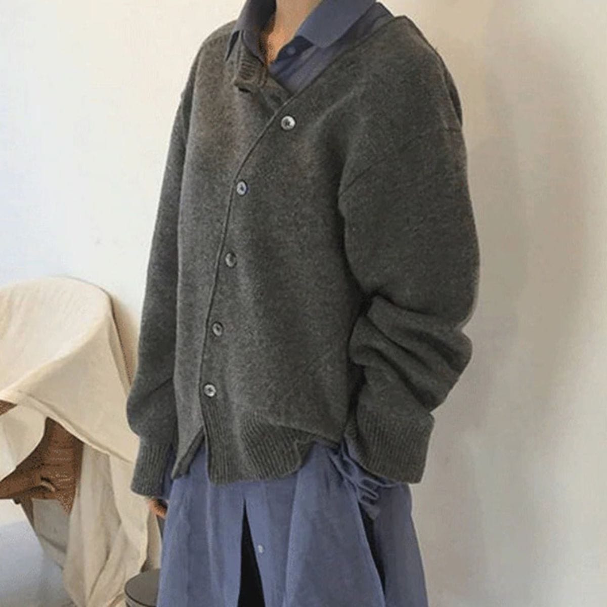 Ivyshape | Wool Oversized Women's Sweater