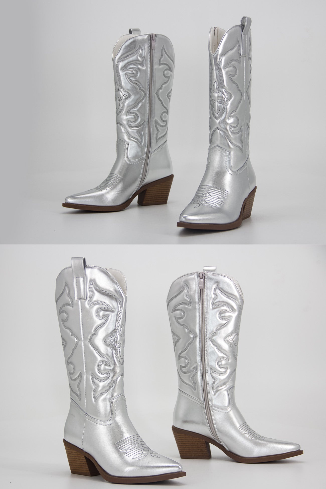 Square Toe Knee High Cowboy Boots