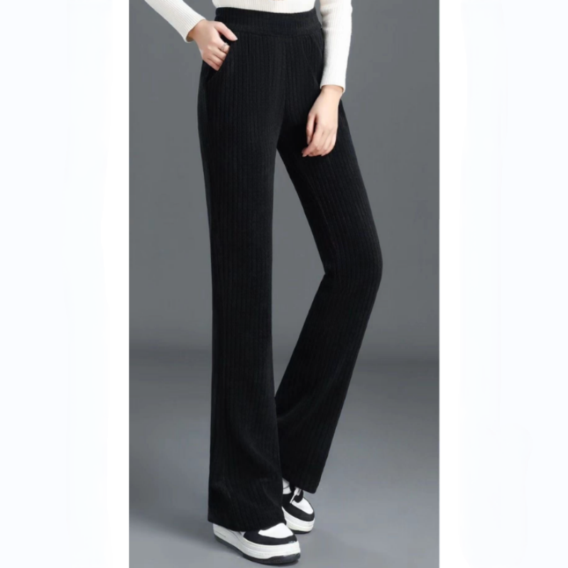 Ivyshape | Warm Trousers with Elastic Waist