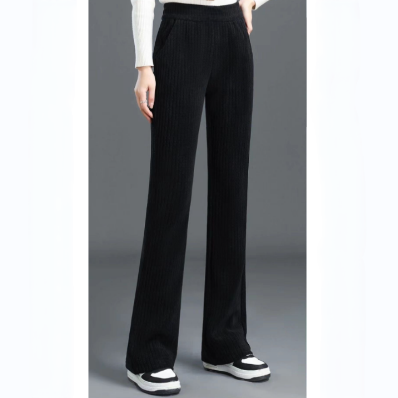 Ivyshape | Warm Trousers with Elastic Waist