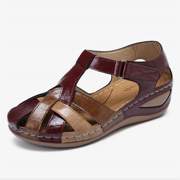 Ivyshape | Women's Retro Sandals Leather