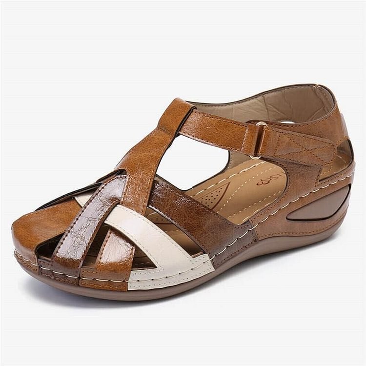 Ivyshape | Women's Retro Sandals Leather