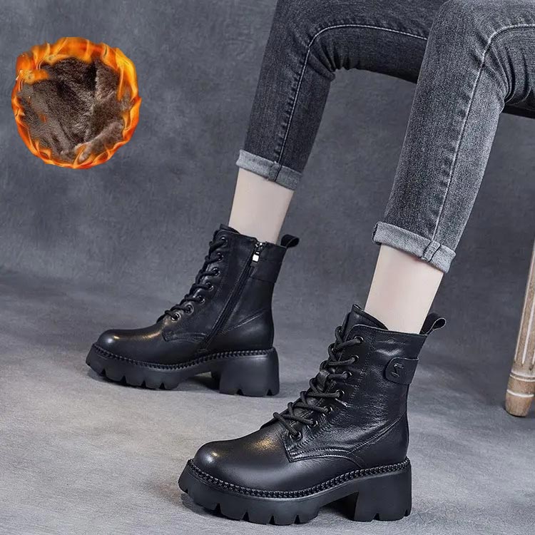 Ivyshape | Orthopedic Leather Boots