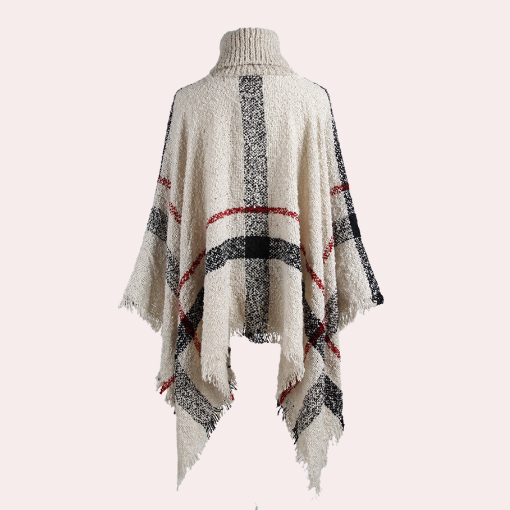 Ivyshape | Trendy Knitted Poncho for Women