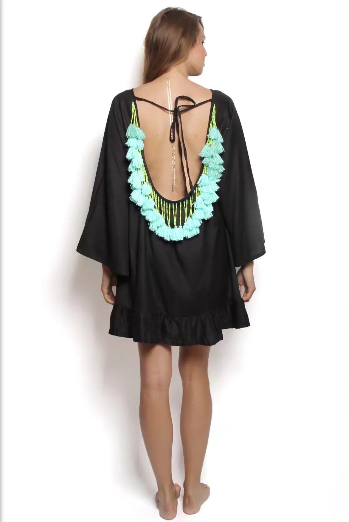 Beach Loose Tassel Mini Dress