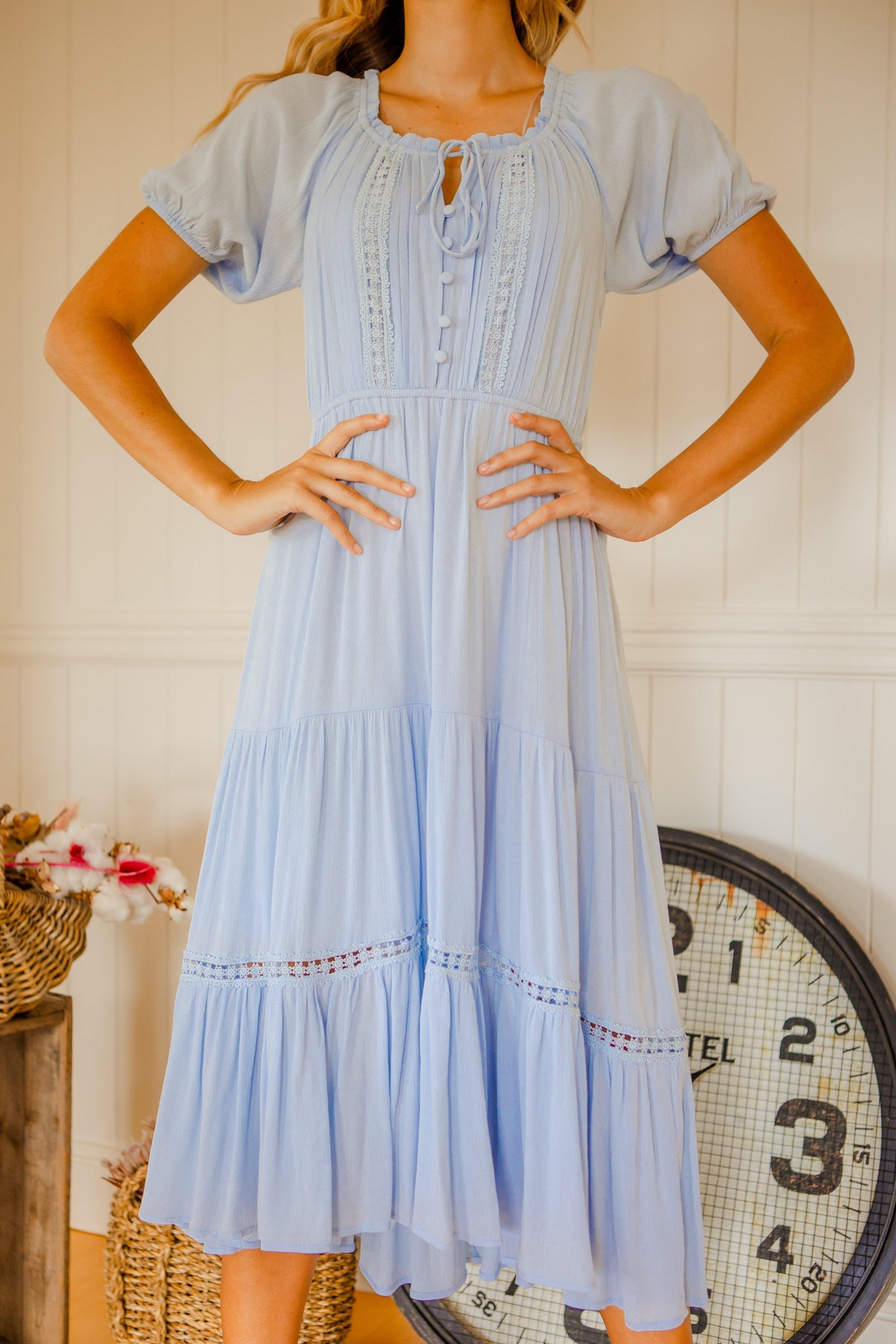 Teegan Dress - Light Blue