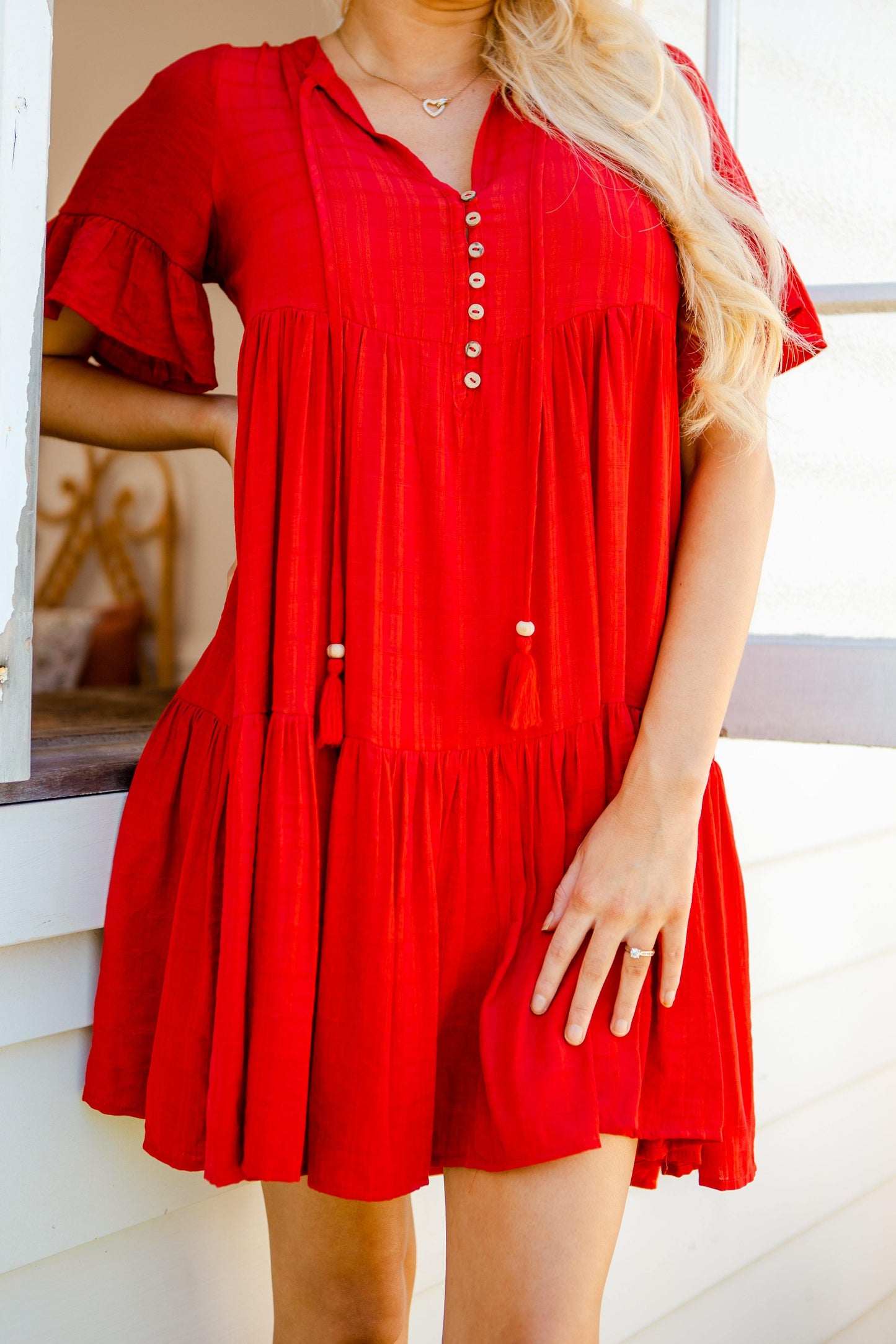 Emerson Dress - Luscious Red