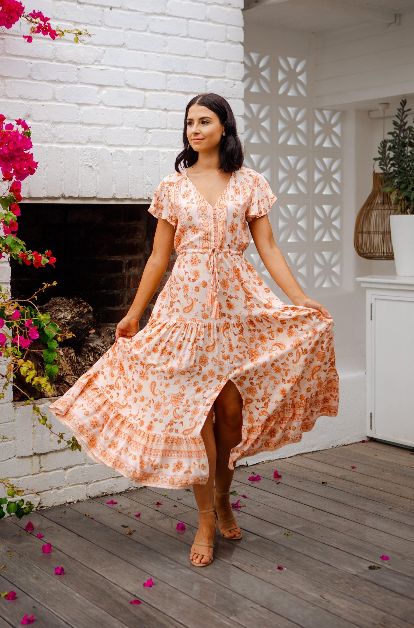 Ember Dress - Apricot Delight