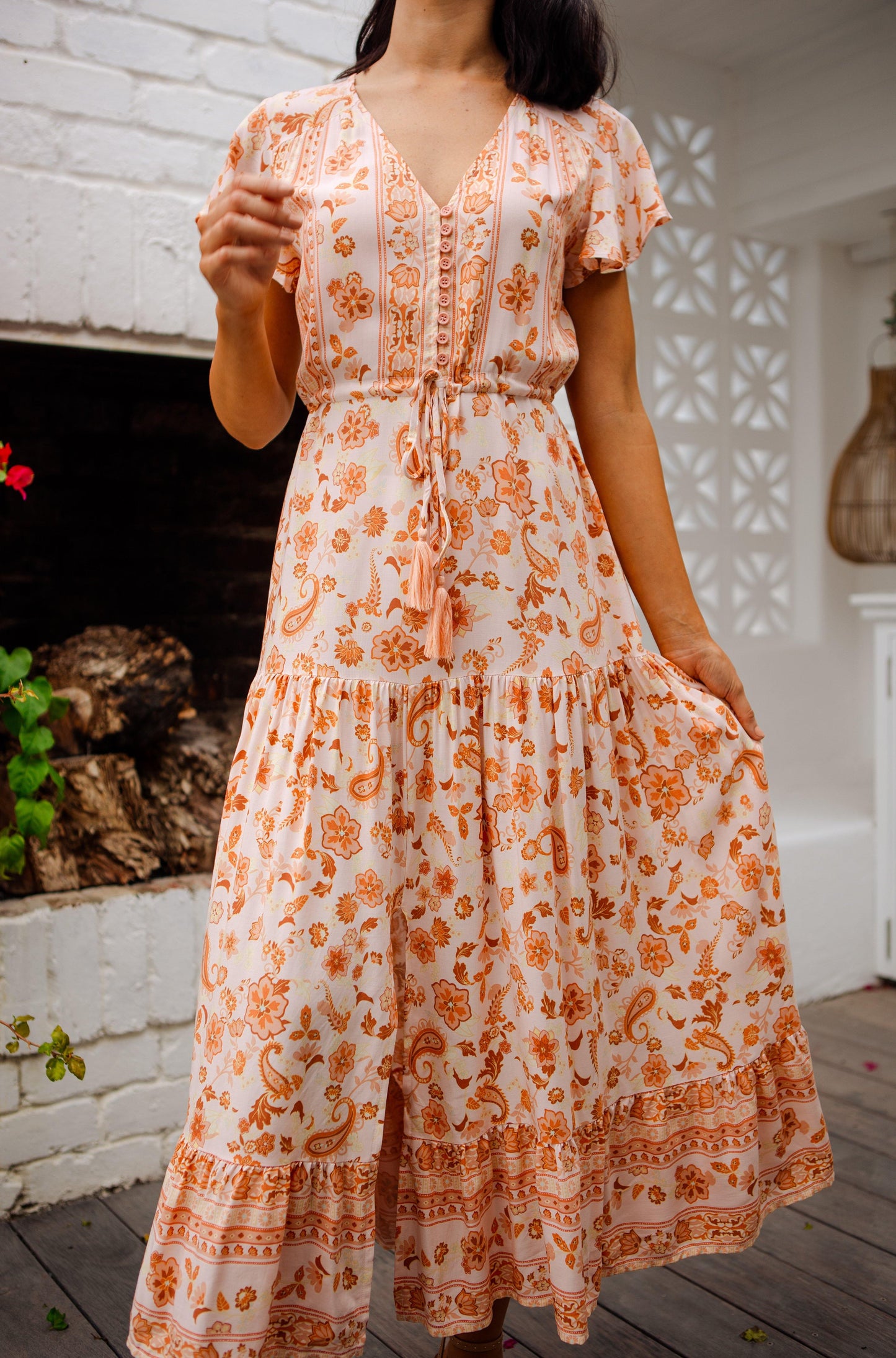 Ember Dress - Apricot Delight