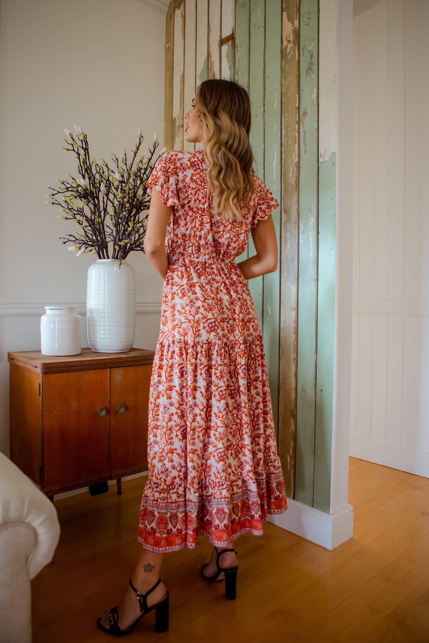 Ember Dress - Paisley Red