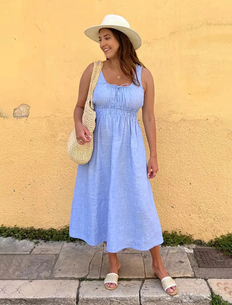 Summer Elegant Linen Dress | Ideal for Summer