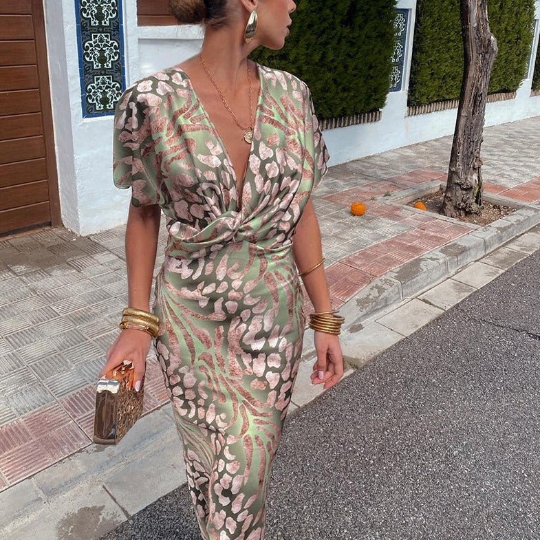 Ivyshape | Elegant Twisted Maxi Dress