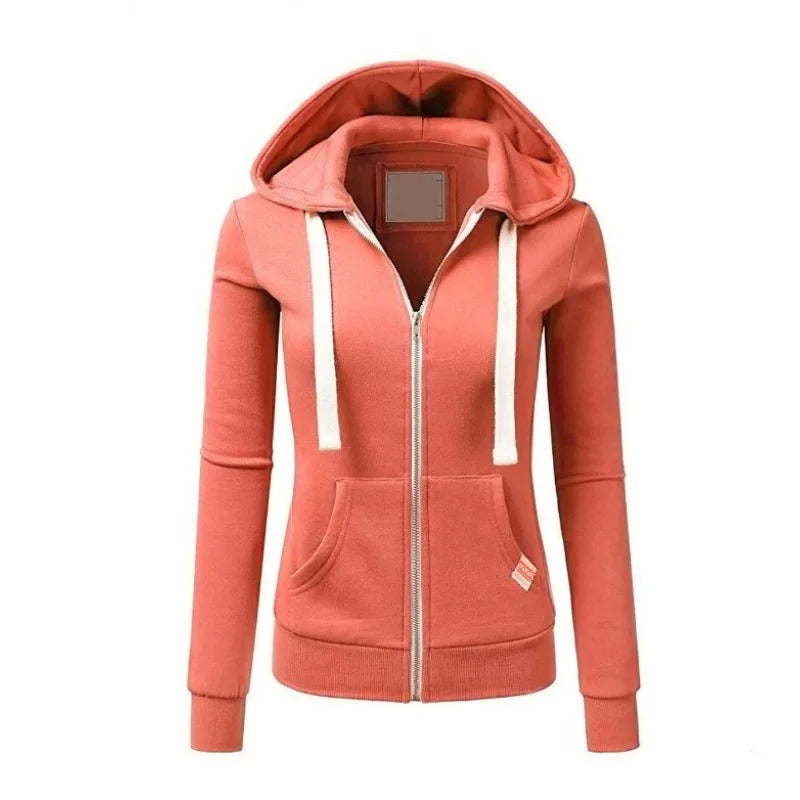 Ivyshape | Sweat Jacket with Hood for Women