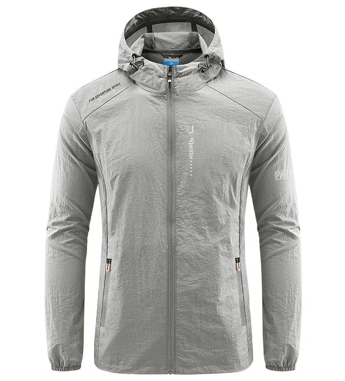 Ivyshape | Ultra-light Wind and Sun Protective Hooded Summer Jacket Men