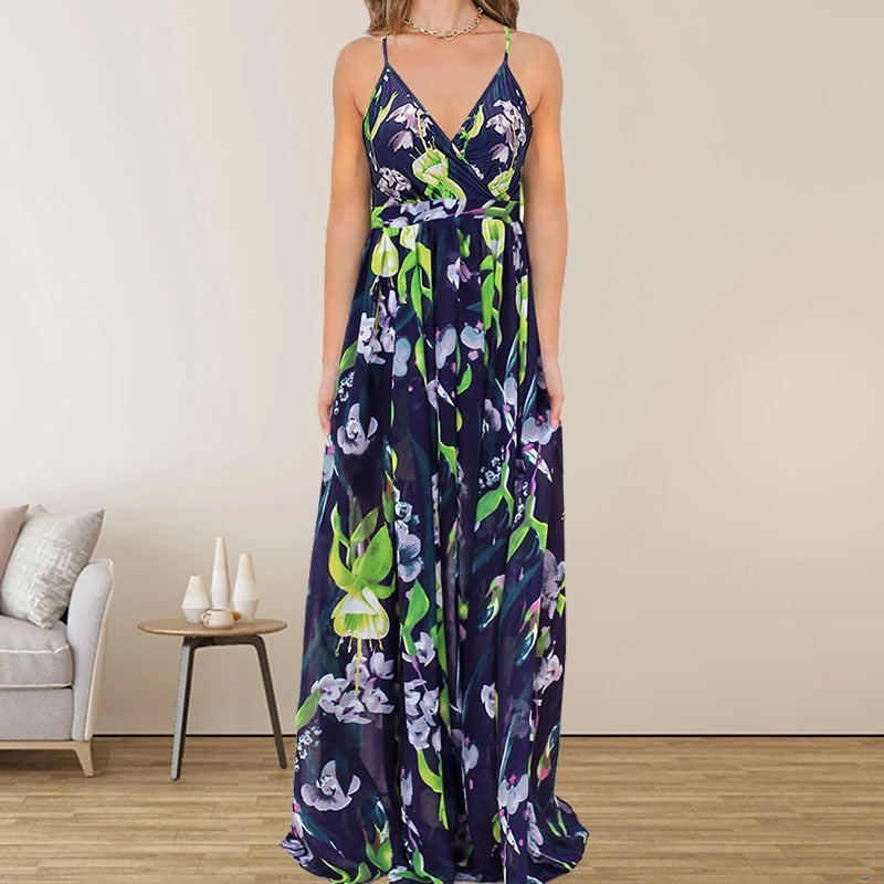 Ivyshape | Multicolored Printed Long Dress