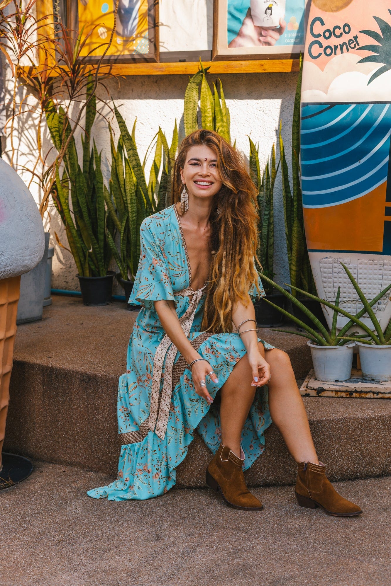 Ivyshape | Women's Chic Boho Dress Summer