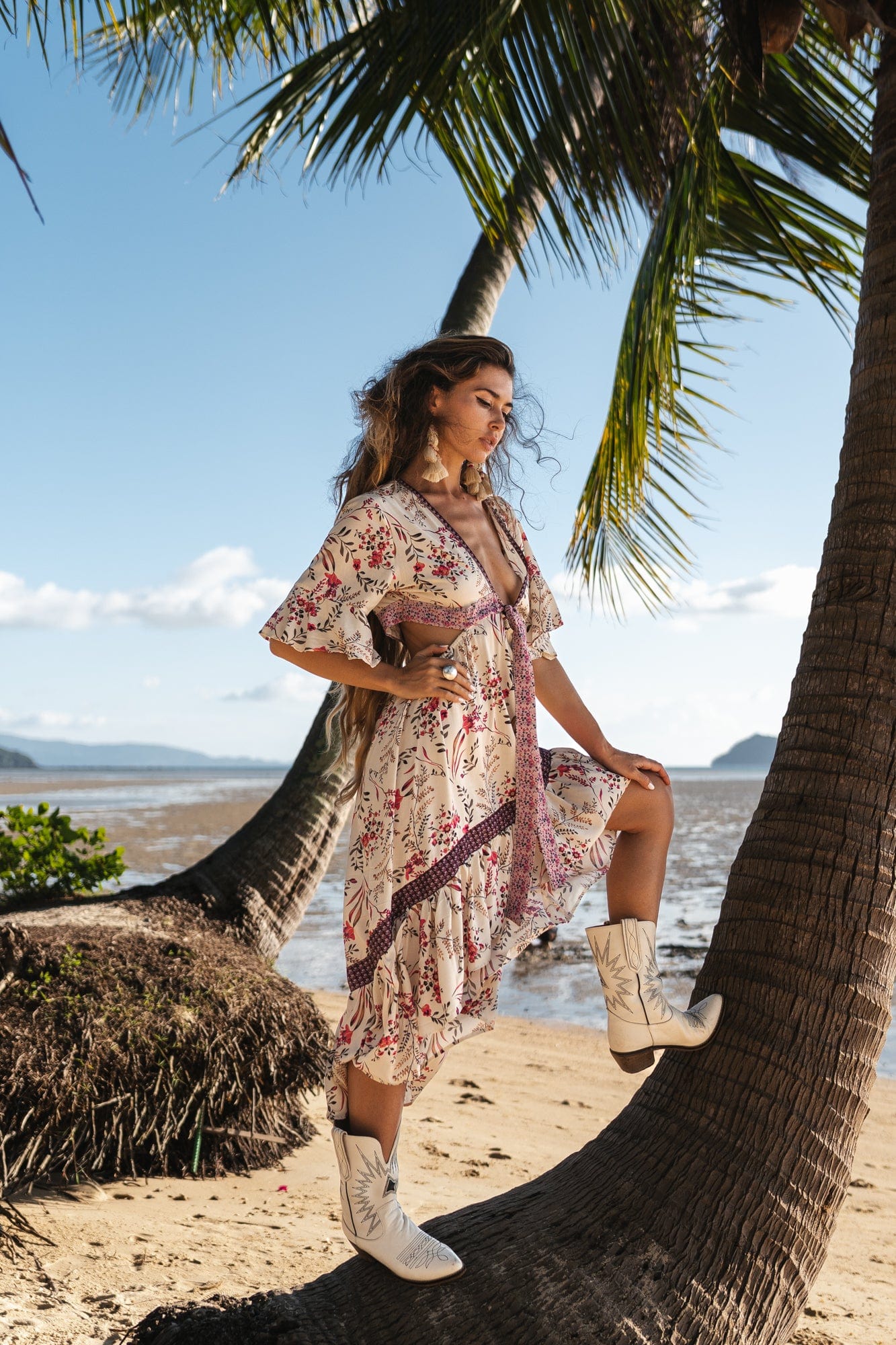 Ivyshape | Women's Chic Boho Dress Summer