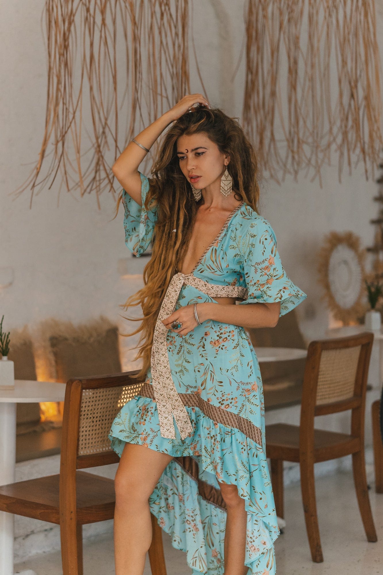 Ivyshape | Women's Chic Boho Dress Summer